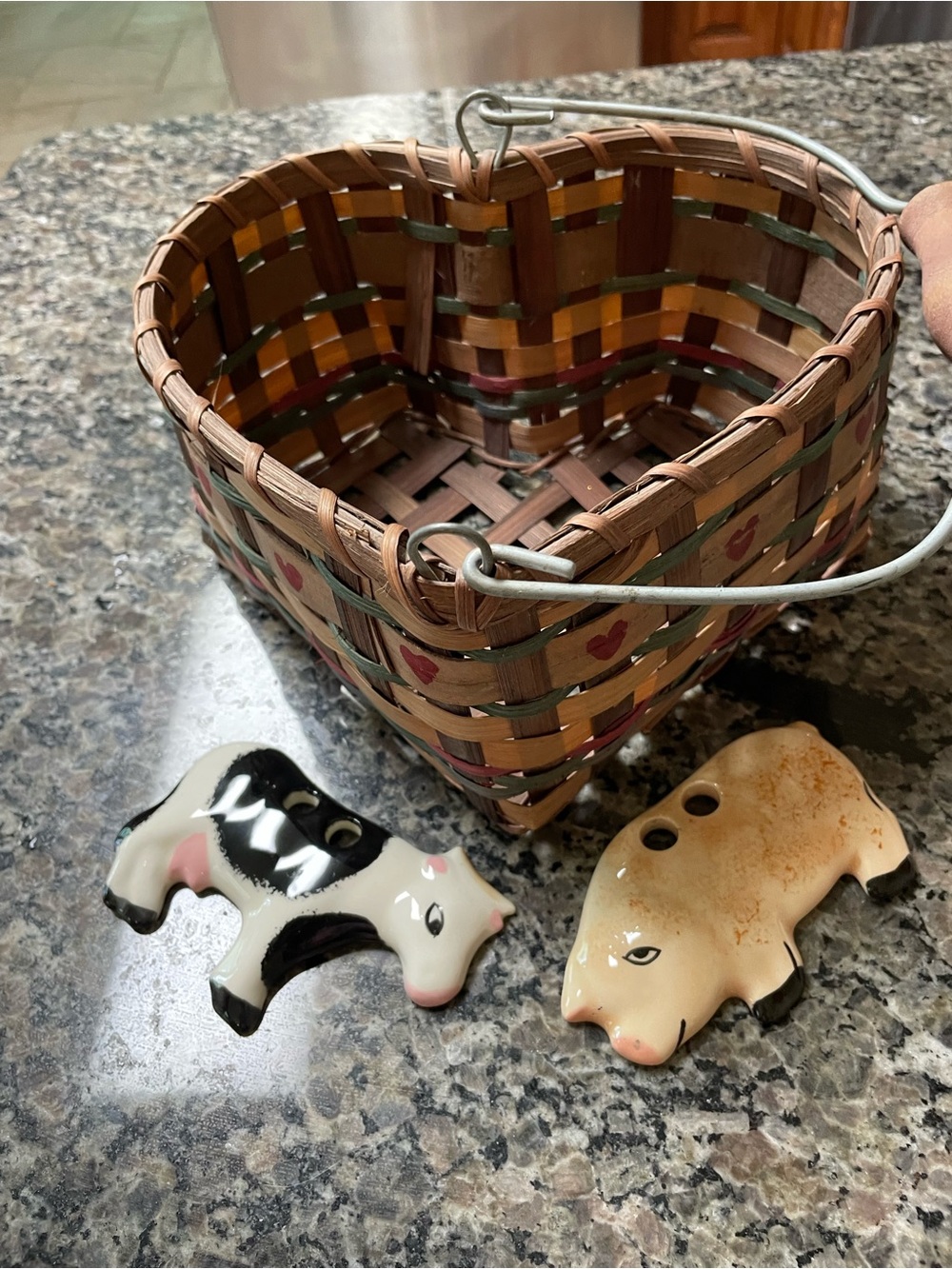 Laurel Foundry Modern Farmhouse Brown Woven Heart Basket